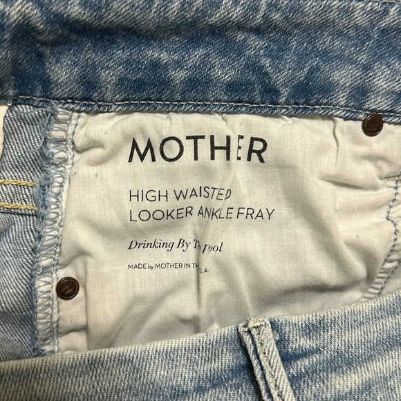 EUC Mother - High Waisted Looker Ankle Fray Drinking By The Pool size 29 - Picture 9 of 10